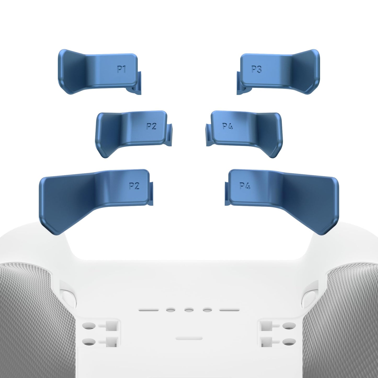 eXtremeRate Swift Paddles for Xbox Elite 1/2 Controller  6 in 1 Metalic Neptune Blue Replacement Interchangeable Back Paddles for Xbox One Elite & Elite Series 2 Controller