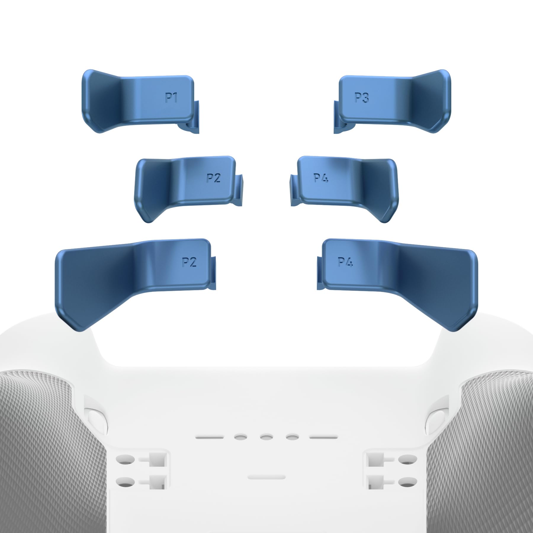 eXtremeRate Swift Paddles for Xbox Elite 1/2 Controller  6 in 1 Metalic Neptune Blue Replacement Interchangeable Back Paddles for Xbox One Elite & Elite Series 2 Controller