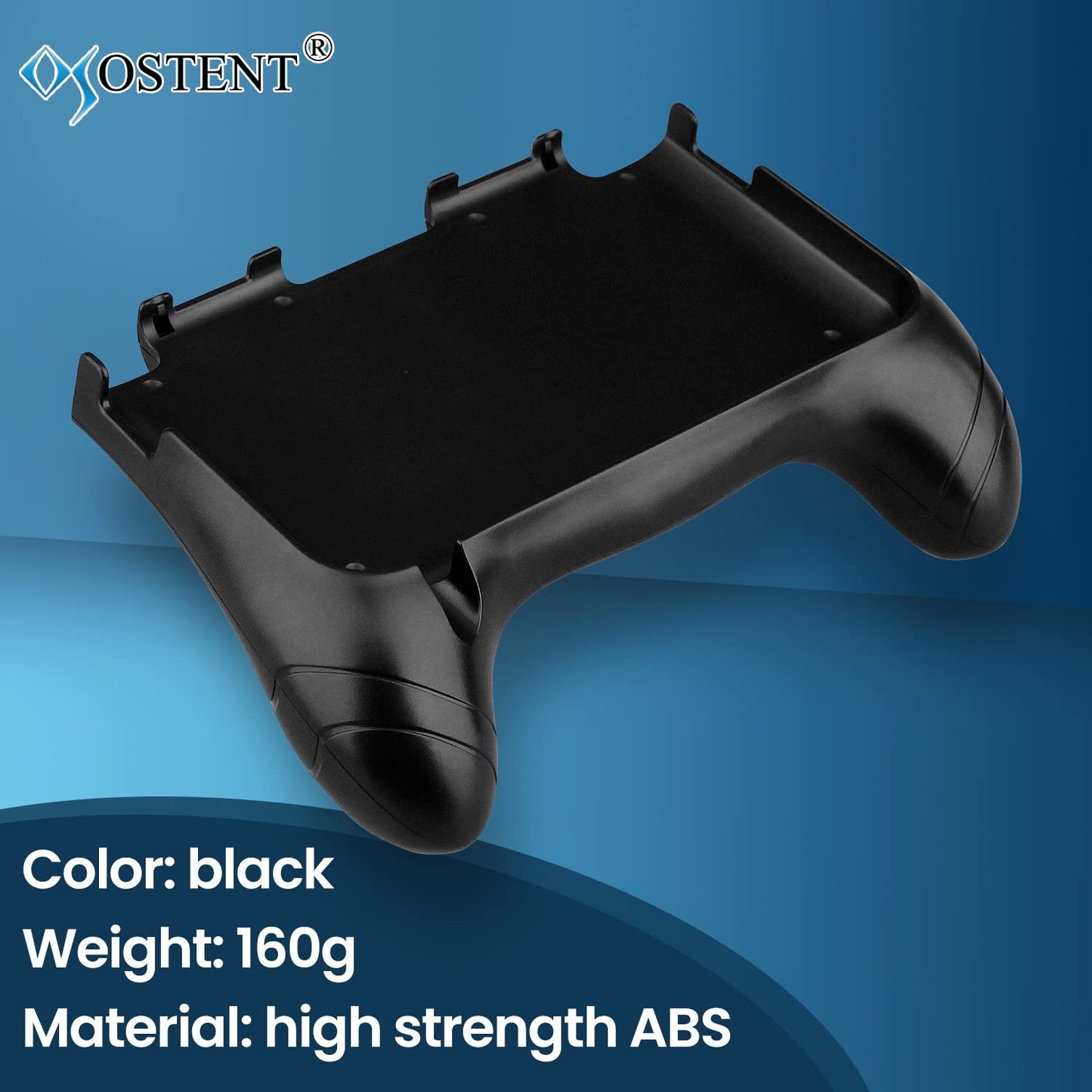OSTENT Joypad Bracket Holder Grip for Nintendo 3DS LL/XL - Durable, Flexible, Black