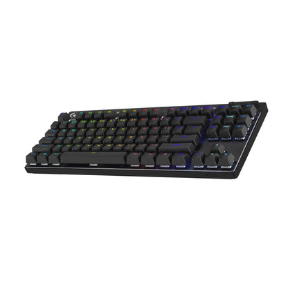 Logitech G PRO X TKL Wireless Gaming Keyboard - Tenkeyless, LIGHTSYNC RGB, PBT Keycaps, GX Red Switches, Black, Model 920-012122