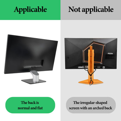 GEEKRIA Clamp-On Headphone Holder, Screen-Mount Hanger for Gaming Headsets, 2 Pack, White, Compatible with Sennheiser, Bose, Razer, Beats