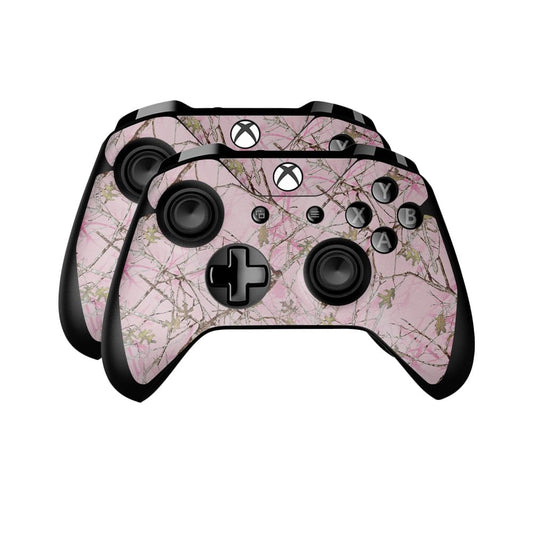 Glossy Glitter Skin Compatible with Microsoft Xbox One Controller (2 Pack) - Conceal Pink - Premium 3M Vinyl Protective Wrap Decal Cover - Easy to Apply | Crafted in The USA by MightySkins