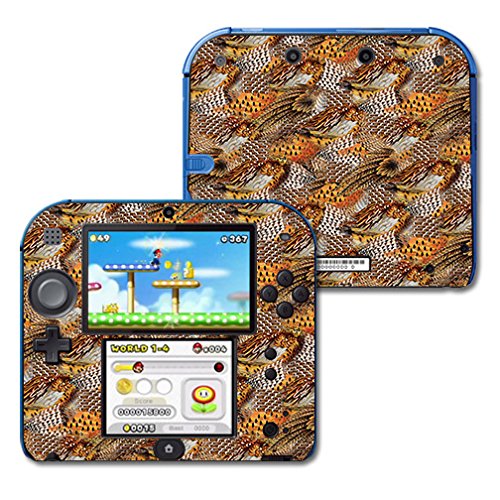 MIGHTY SKINS Nintendo 2DS Skin - Pheasant Feathers Vinyl Decal, Durable & Easy to Apply, Model: NI2DS-Pheasant Feathers