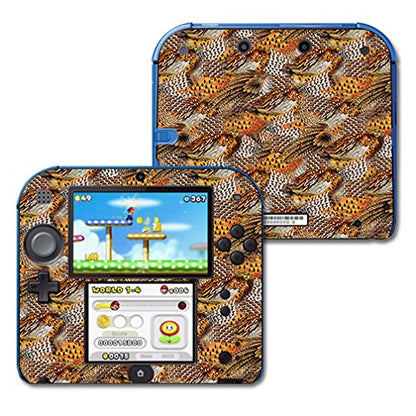 MIGHTY SKINS Nintendo 2DS Skin - Pheasant Feathers Vinyl Decal, Durable & Easy to Apply, Model: NI2DS-Pheasant Feathers