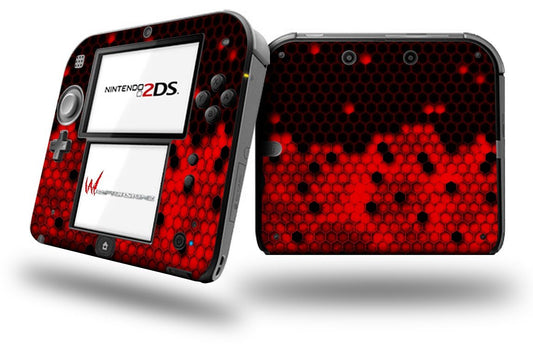 HEX Red - WraptorSkinz Decal Style Vinyl Skin Compatible With Nintendo 2DS (2DS NOT INCLUDED)