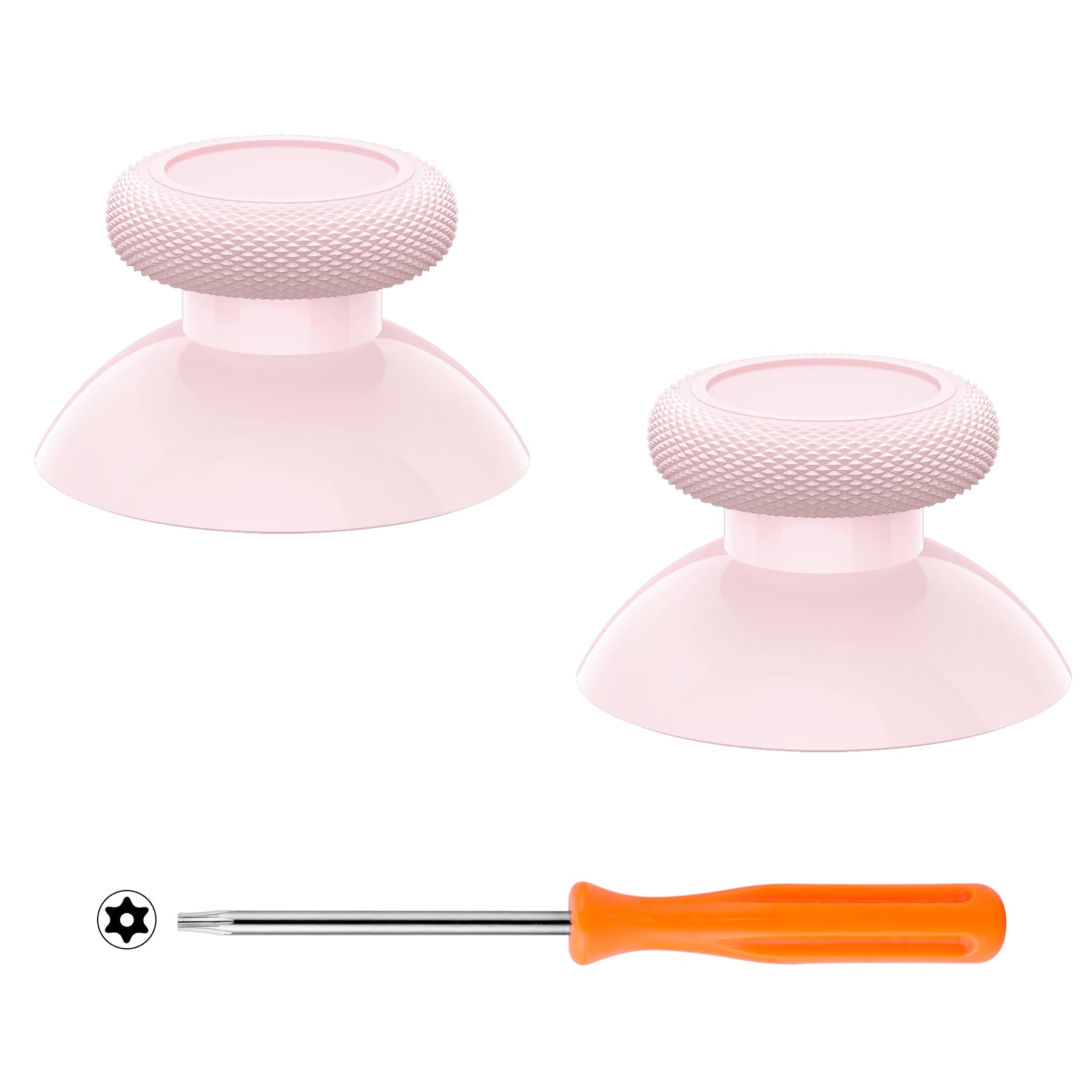 eXtremeRate Replacement Thumbsticks for Xbox Core Wireless Controller  Joysticks Repair Kit for Xbox Series X/S Controller  Custom Analog Stick Buttons for Xbox One S/X/fine design - Cherry Blossoms Pink