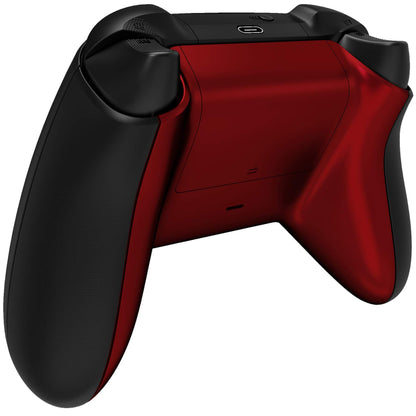 eXtremeRate Custom Back Cover Shell for Xbox Controller - Scarlet Red Replacement Battery Cover & Bottom Shell, Model BX3P303