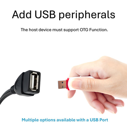 TV xStream OTG Power Cable for Firestick 4K - High-Speed USB Adapter, 6-Inch, Black, Model 4351658914