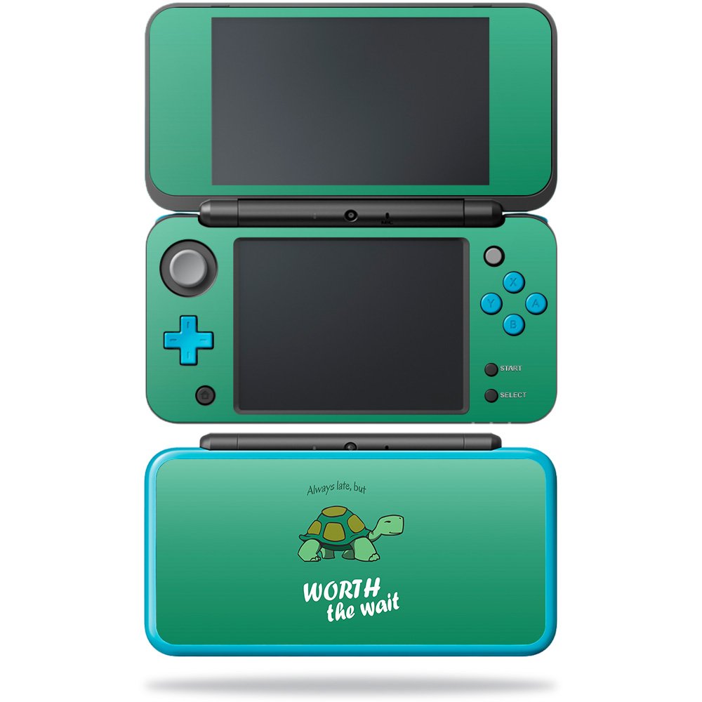 MightySkins Skin Compatible with Nintendo New 2DS XL - Late Turtle | Protective, Durable, and Unique Vinyl Decal wrap Cover | Ea