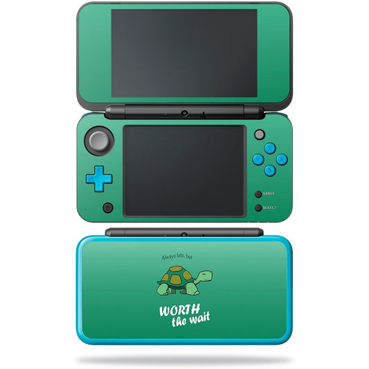 MightySkins Skin Compatible with Nintendo New 2DS XL - Late Turtle | Protective, Durable, and Unique Vinyl Decal wrap Cover | Ea