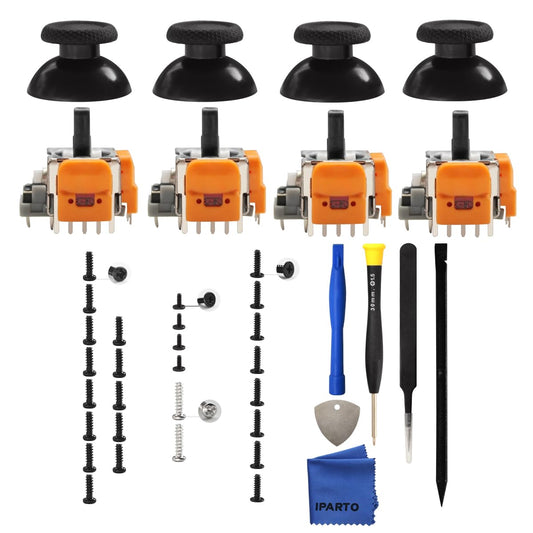 iParto 4 Pack Hall Effect Joystick Replacement Kit for PS5 - Anti-Drift 3D Analog Thumbsticks for PlayStation 5