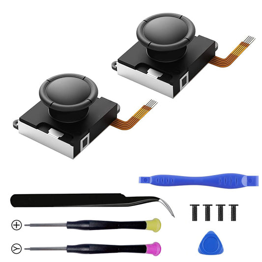 Lite Joystick replacement for Switch Lite  controller grip Joystick For Switch LCD/OLED Joy Con & Switch Lite Analog Stick Part Repair Kit Accessories Y1.5 / +1.5 Screwdriver and Color Stick Caps [video game]