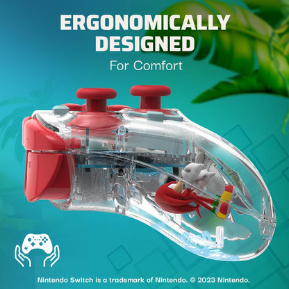 PDP REALMz Wireless Nintendo Switch Pro Controller - Customizable LED, 30ft Range, Rechargeable, Knuckles Variant