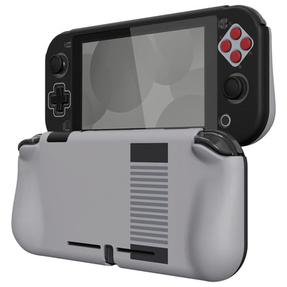 PlayVital ZealProtect Case for Nintendo Switch Lite - Hard Shell, Ergonomic Grip, Screen Protector, Thumb & Button Caps - Classics NES Style