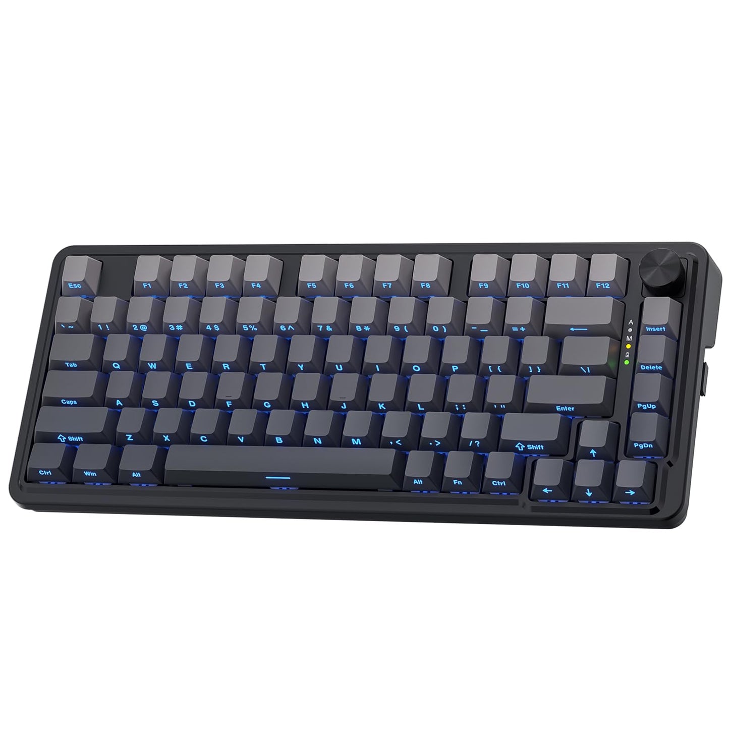 Redragon K673 GB 75% Wireless Gasket RGB Gaming Keyboard  3-Modes 81 Keys PBT Compact Mechanical Keyboard w/Hot-Swap Socket  Dedicated Knob Control & 5-Layer Noise Dampening  Custom Linear Switch