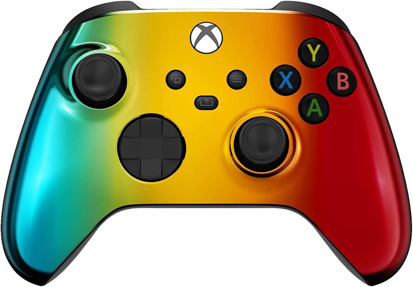 Custom Controllerzz Wireless Controller for Xbox Series X/S & One - Soft Touch Feel, X/S Rainbow Chrome