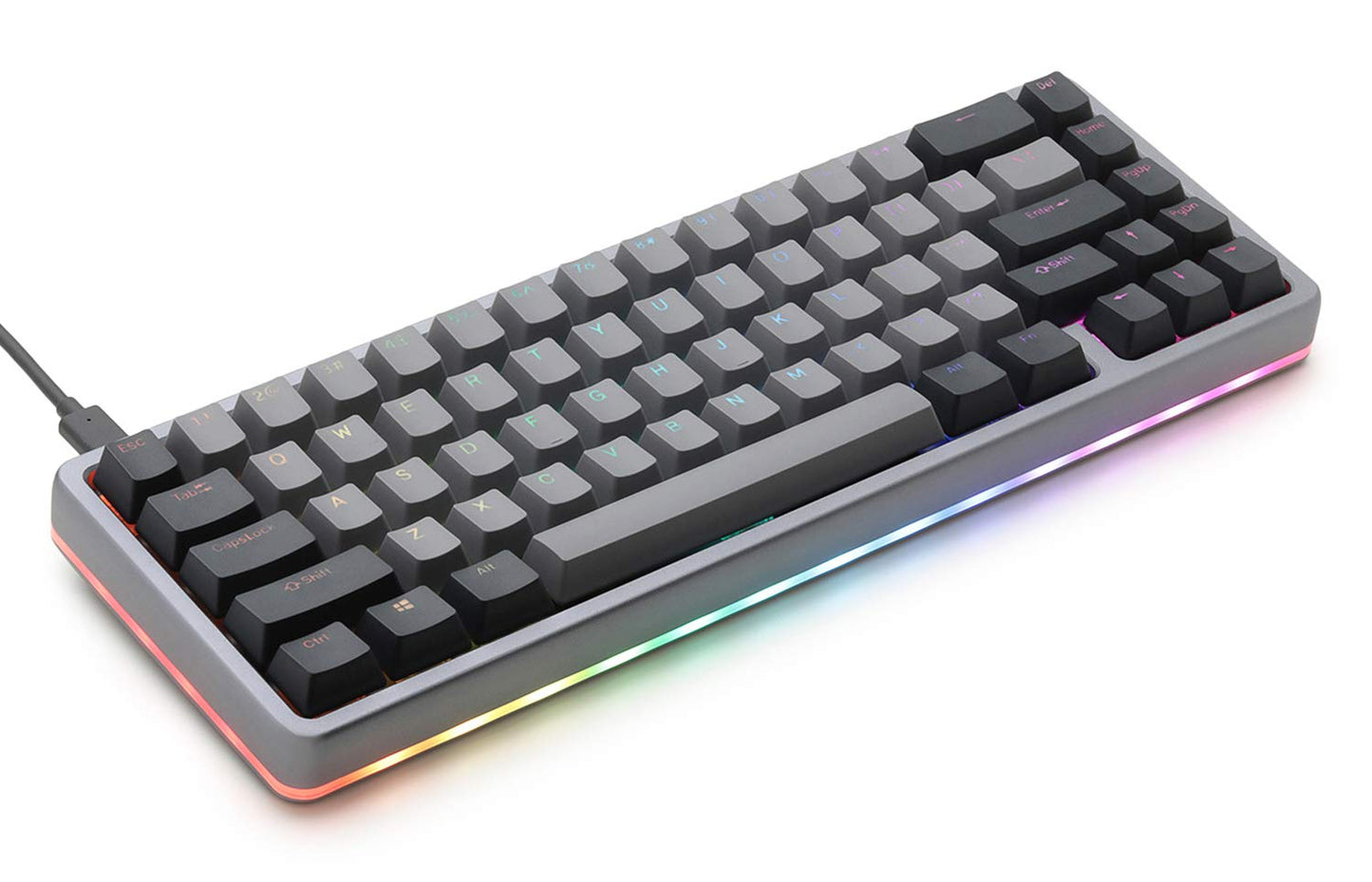 DROP ALT 65% Mechanical Keyboard, Hot-Swap Switches, RGB Backlighting, Cherry MX Brown, Gray, Model MDX-31828-6