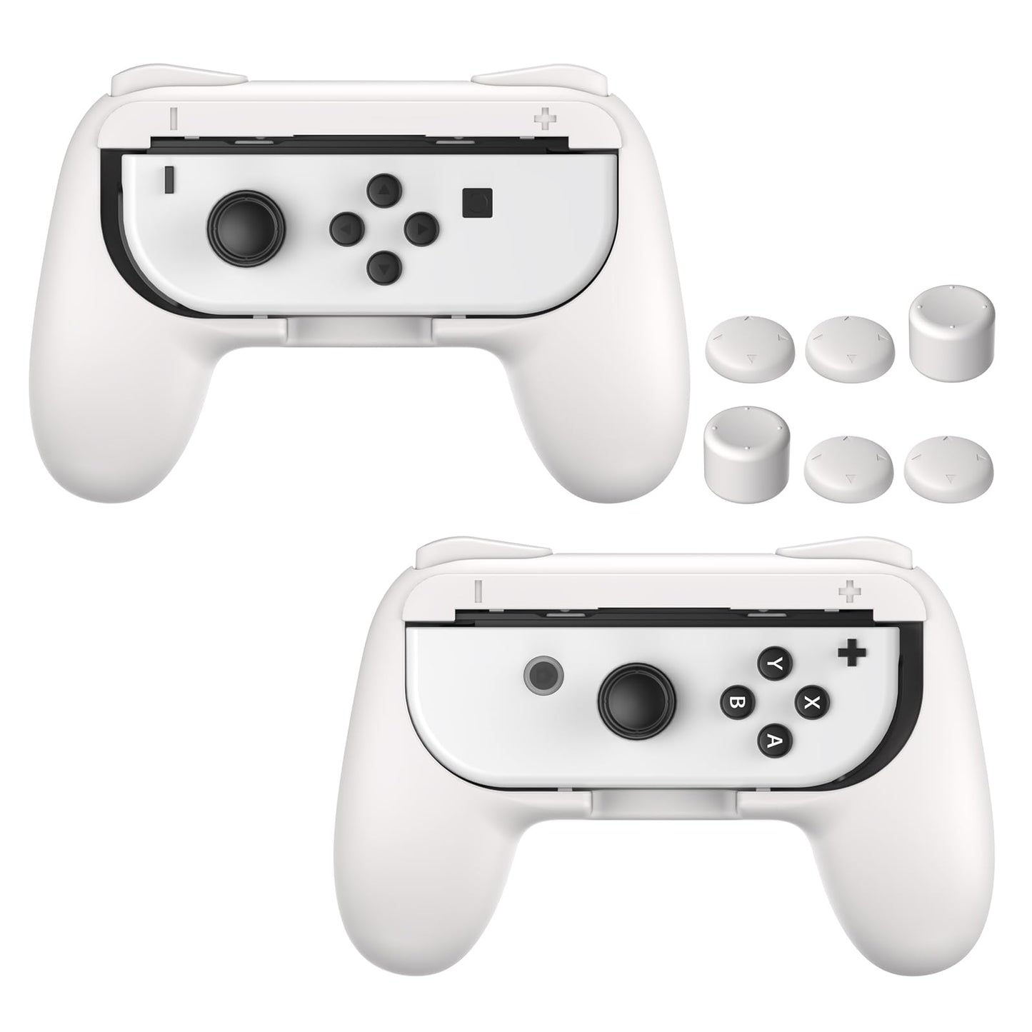 FASTSNAIL Grips Compatible with Nintendo Switch Joy-Con&Switch OLED Model  Wear-resistant Handle Kit Gamepad Replacement for Nintendo Switch Joy Cons &Switch OLED Model for Controller