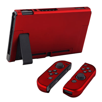eXtremeRate Back Cover for Nintendo Switch - Hard Shell, Dockable, Scarlet Red, Model NTP305
