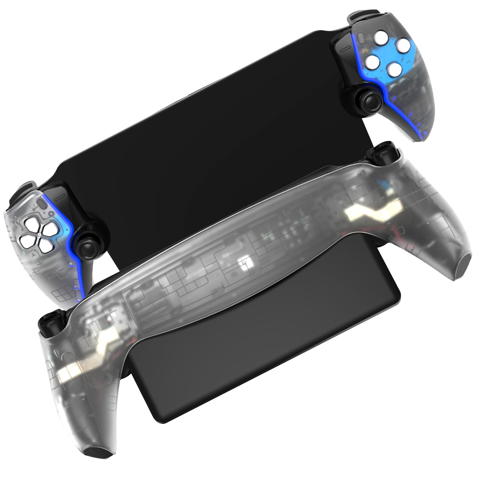PEYANZ Replacement Plates Compatible with PlayStation Portal Shell Skin for PS Portal Transparent  Gift for Boy/Man(Console Not Included)