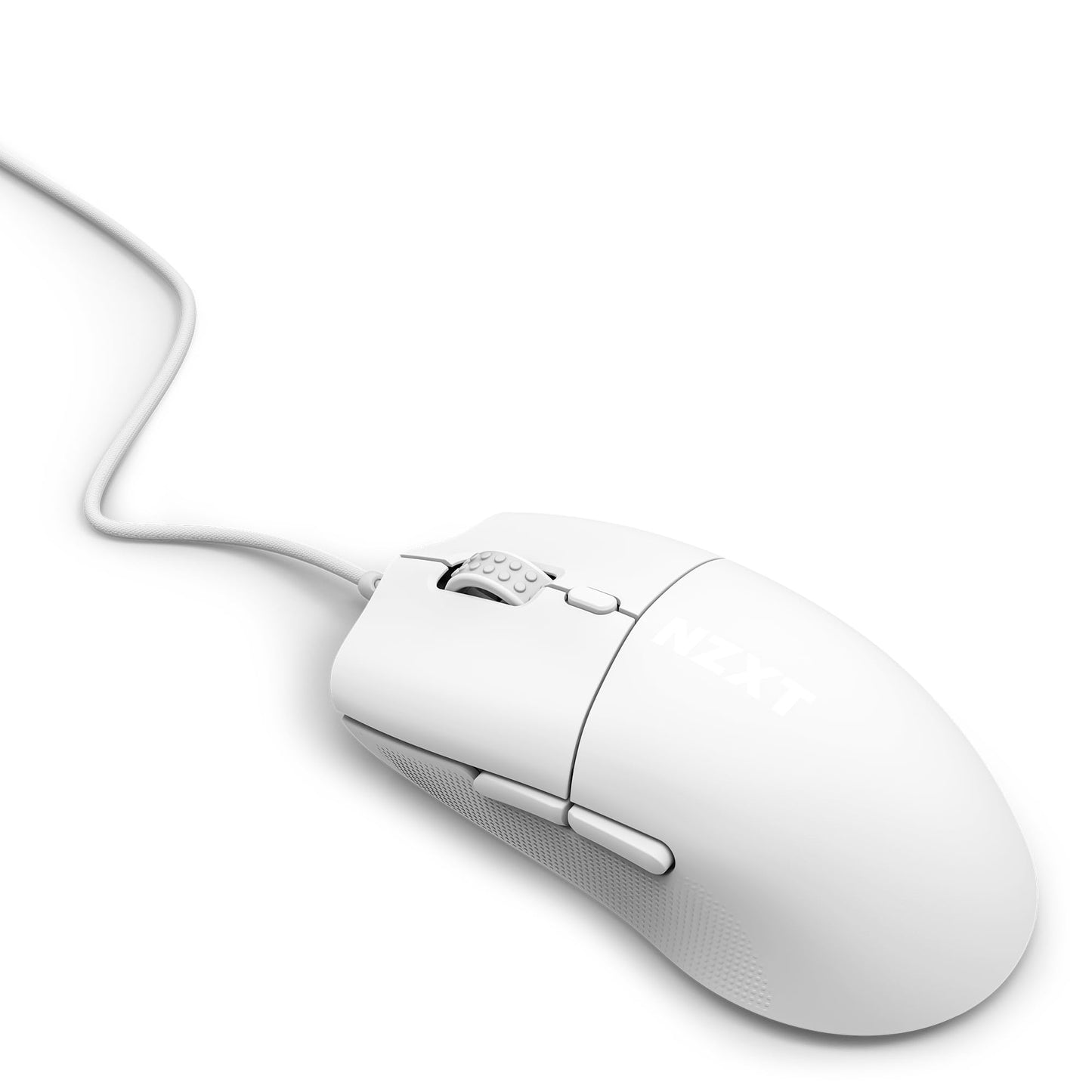 NZXT Lift 2 Ergo Gaming Mouse - Lightweight 58g, 8K Polling Rate, 26K DPI, Optical Switches, White, Model MS-001NW-02