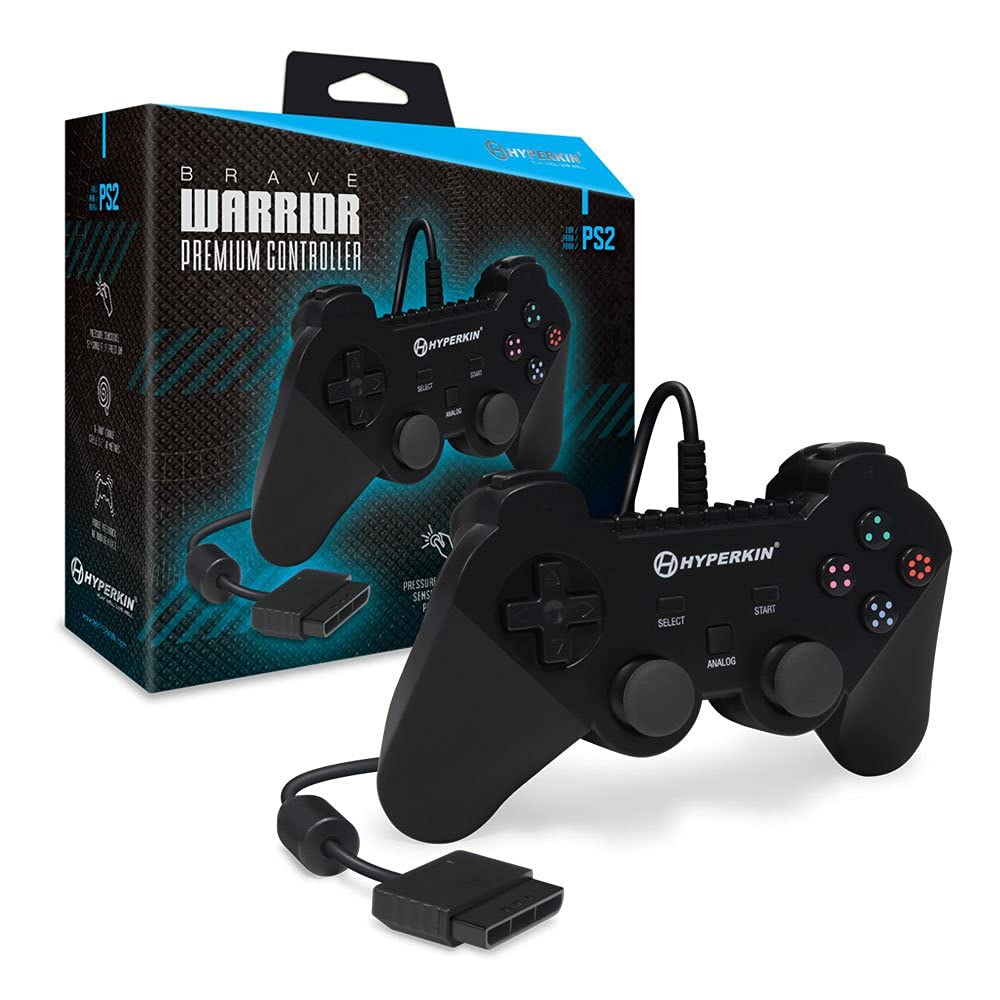 Hyperkin Brave Warrior Premium Controller for PS2 (Black)