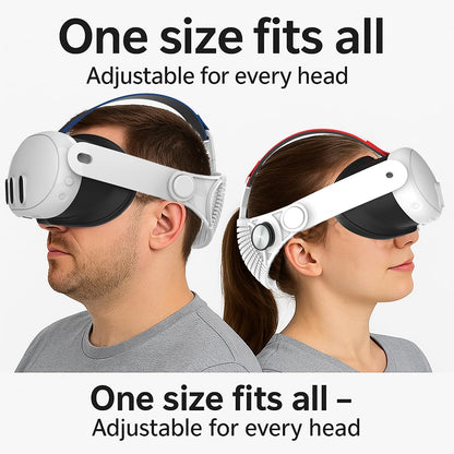 JYXEREM Adjustable Head Strap for Meta Quest 3 - Lightweight, Breathable Design, Black, Model MT02