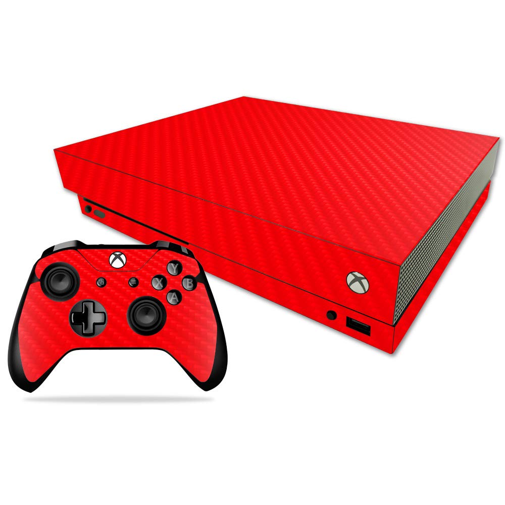MightySkins Carbon Fiber Skin for Microsoft Xbox One X - Basketball | Protective  Durable Textured Carbon Fiber Finish | Easy to Apply  Remove  and Change Styles | Made in The USA