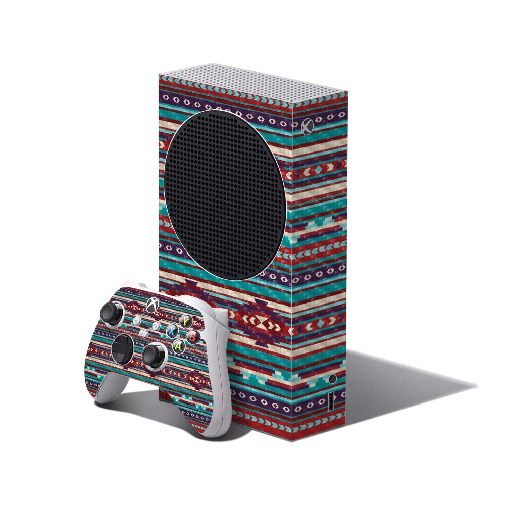 Mighty Skins Carbon Fiber Skin Compatible with Xbox Series S Bundle - Southwest Stripes | Protective  Durable Textured Carbon Fiber Finish | Easy to Apply | Made in The USA