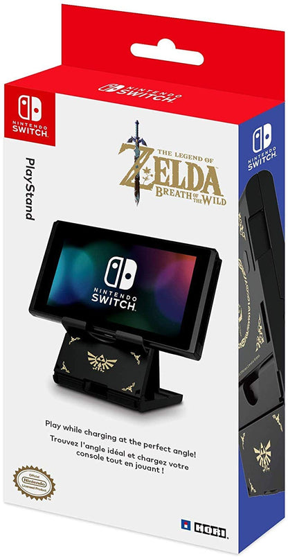 HORI Nintendo Switch Compact Playstand - Officially Licensed, Black, Model NSW-085U, The Legend of Zelda Edition