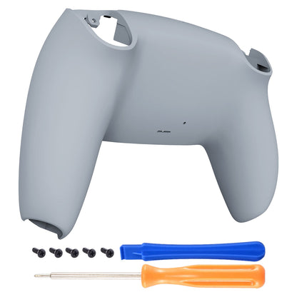 eXtremeRate PS5 Controller Back Housing - New Hope Gray Soft Touch Grip, Model DPFP3028, Plastic Replacement Shell Cover