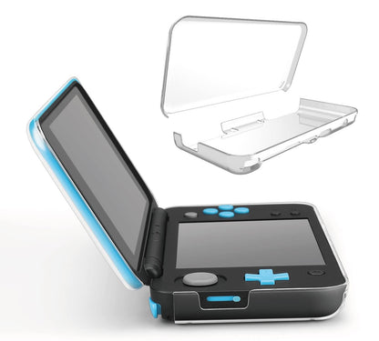 VSEER 2DS XL Case - Crystal Transparent Hard Shell Cover, Ultra Clear Anti-Scratch, Compatible with 2017 2DS XL LL