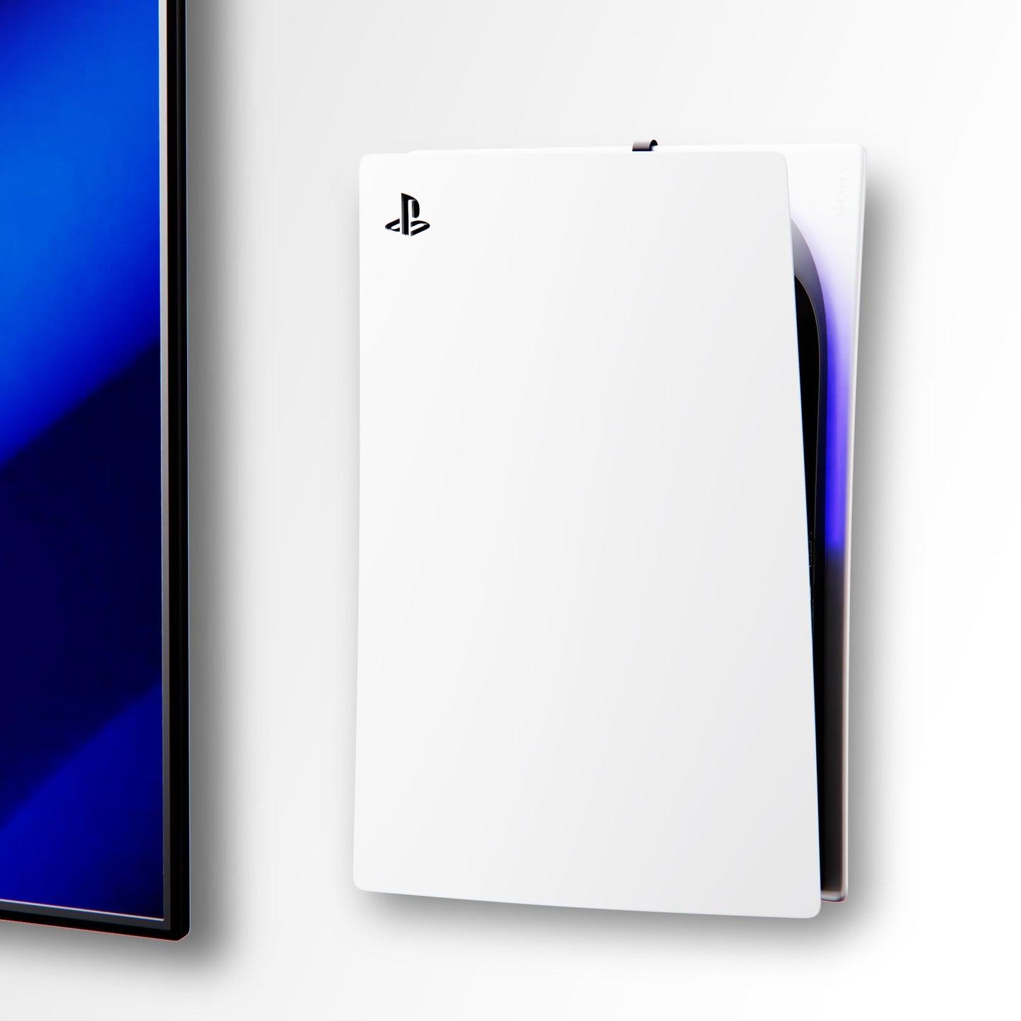 PS5 Wall Mount for PlayStation 5 Disc Edition and Digital Edition (Mount The Console on Wall Near or Behind TV with Invisible Design)  Including 2 Accessories Holders (Black) - Not for PS5 Slim