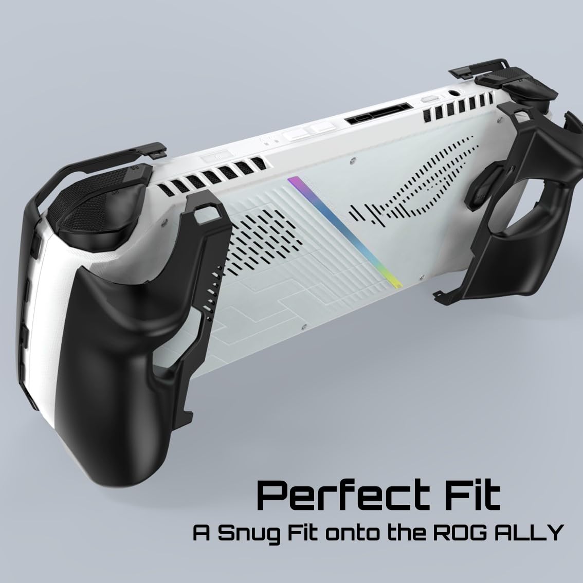 BreedGaming Ergo Comfort Grips Case for ASUS ROG Ally Z1 & Z1 Extreme - Black Protective Gripcase