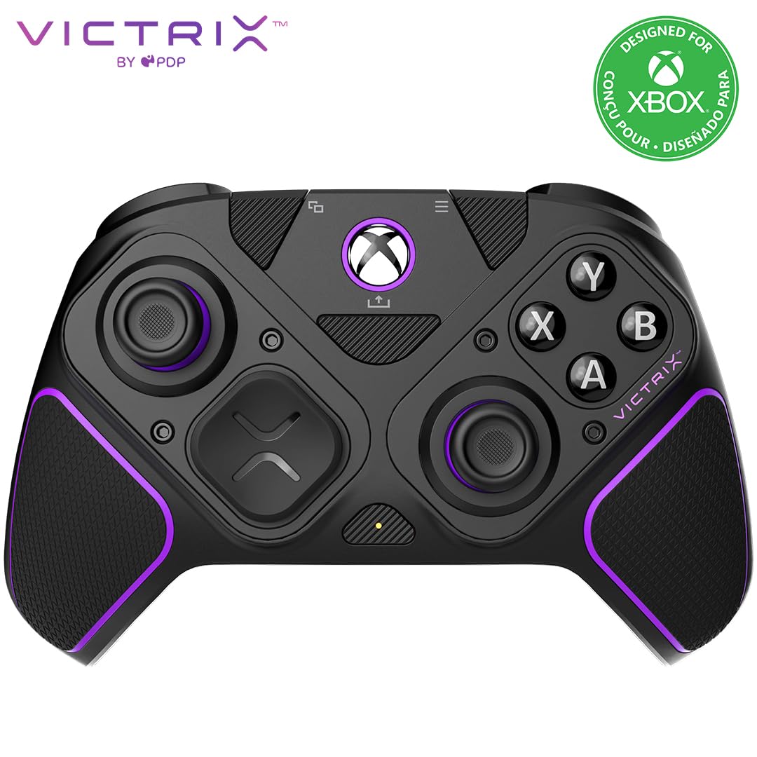 PDP Victrix Pro BFG Wireless Gaming Controller for Xbox Series X|S  Xbox One  Windows 10/11  Modular Gamepad  Dolby Atmos Audio  Remappable Buttons  Customizable control buttons/Paddles/D-Pad  PC App  Black