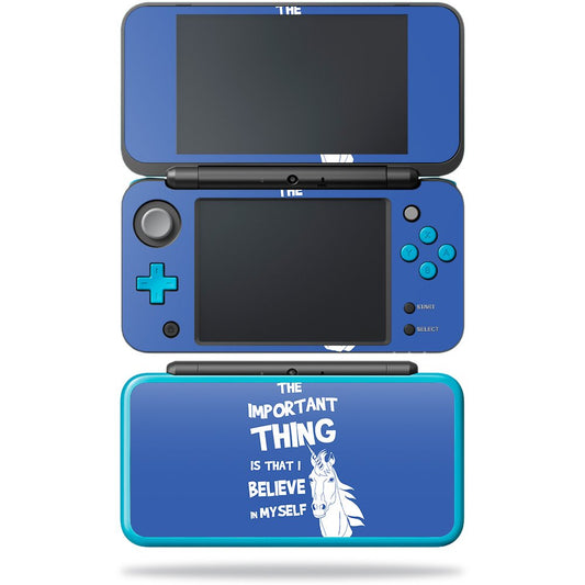 MIGHTY SKINS Skin for New Nintendo 2DS XL - Unicorns Believe, Durable Vinyl Decal Wrap, Easy to Apply & Remove