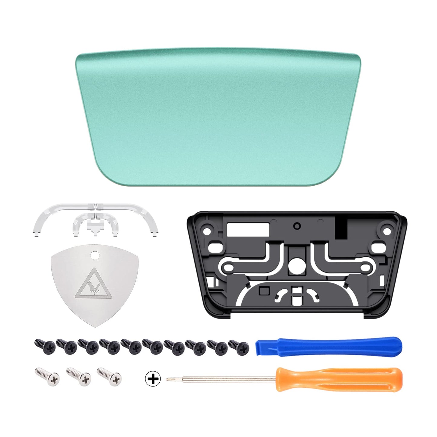 eXtremeRate Replacement Touchpad Cover for PS5 Controller - Metallic Vista Green, Model JPF4044