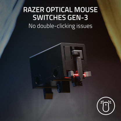 Razer DeathAdder V3 Pro Wireless Gaming Mouse - 63g Lightweight, 8K Polling, Optical Switches, 90 Hr Battery, Black