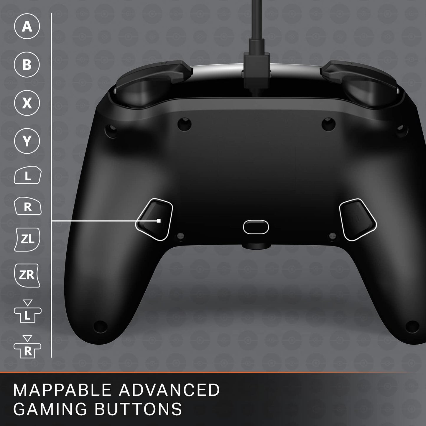 PowerA Enhanced Wired Controller for Nintendo Switch - Pikachu Black & Silver, Model 1522785-01