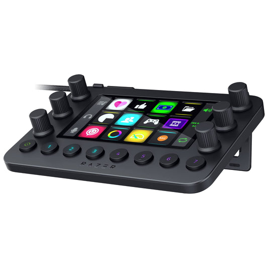 Razer Stream Controller: All-In-One Keypad for Streaming - 12 Haptic Switchcutting tool Keys - 6 Tactile Analog Dials - 8 Programmable Buttons - Designed for PC & Mac Compatibility