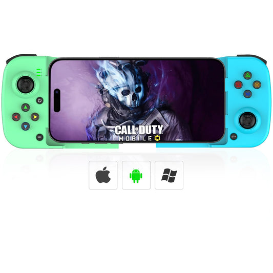 Megadream Mobile Game Controller Gamepad for iPhone iOS Android PC: Works with iPhone 16/15/14/13/12/11, iPad, Samsung Galaxy, T