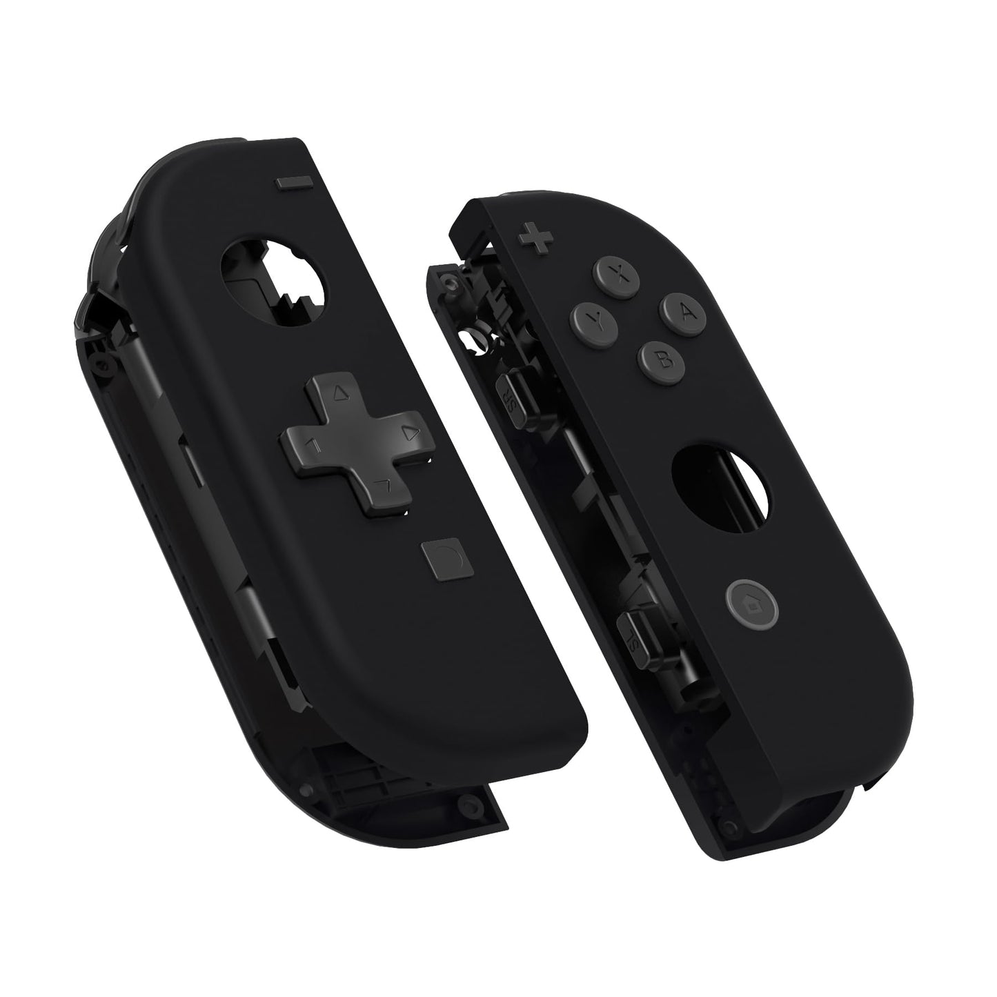 eXtremeRate Joycon Housing - Soft Touch Black, D-Pad Version, DIY Replacement Shell Case for Nintendo Switch & Switch Oled