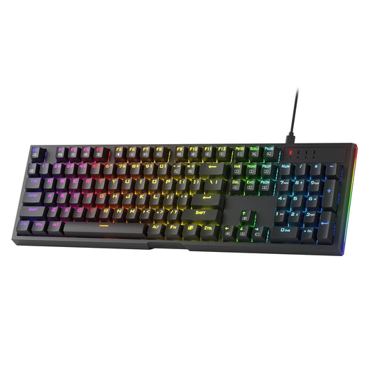 Redragon K670 RGB Backlit Gaming Keyboard  104 Keys Hot-Swap Mechanical Keyboard  Upgraded Socket  Quiet Linear Red Switch