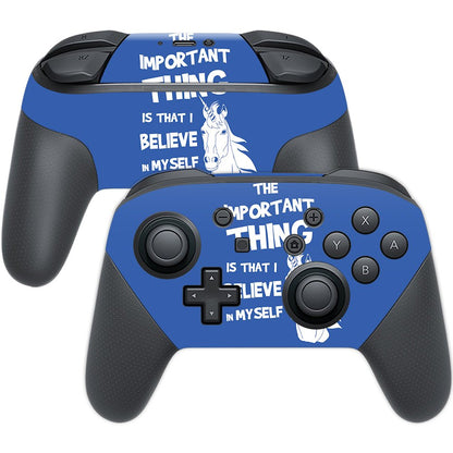 MIGHTY SKINS Nintendo Switch Pro Controller Skin – Unicorns Believe, Durable Vinyl Wrap, Easy to Apply & Remove, Model: NISWPCOI-Unicorns Believe