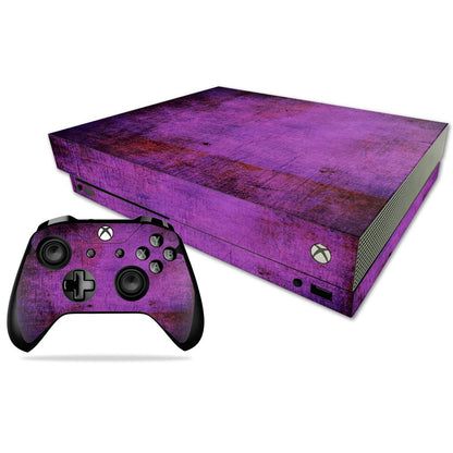 MIGHTY SKINS Xbox One X Skin - Purple Sky Vinyl Decal Wrap, Durable & Easy to Apply, Model MIXBONXCMB-Purple Sky