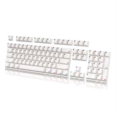 HK Gaming Custom Keycaps Set - 139 Keys Dye Sublimation PBT, Cherry Profile, ANSI US-Layout, Triangle Color, Compatible with MX Switches