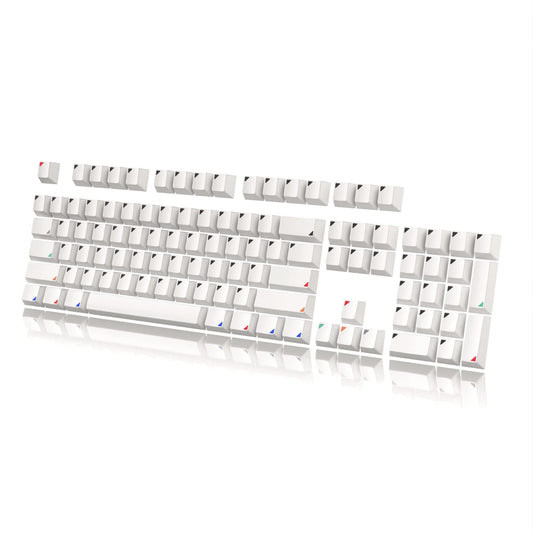 HK Gaming Custom Keycaps Set - 139 Keys Dye Sublimation PBT, Cherry Profile, ANSI US-Layout, Triangle Color, Compatible with MX Switches