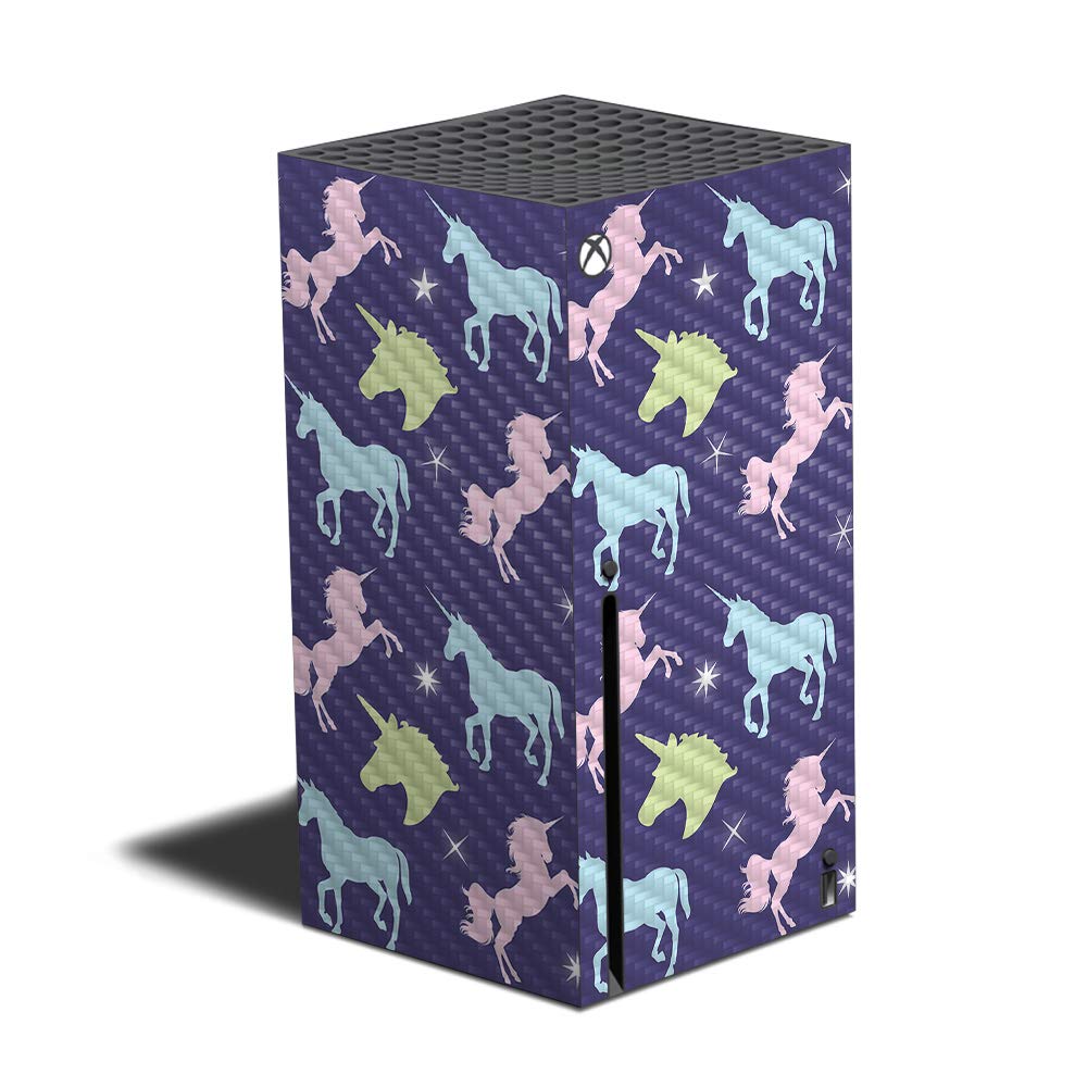 MightySkins Carbon Fiber Skin Compatible with Xbox Series X - Unicorn Dream | Protective  Durable Textured Carbon Fiber Finish | Easy to Apply | Made in The USA