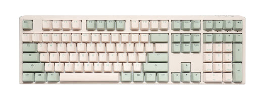 Ducky One 3 Matcha 100% Mechanical Keyboard: Quack Mechanics Dampening  Hot-Swappable Cherry MX Brown Switches  High-Density PBT Tripleshot Keycaps  no RGB  US