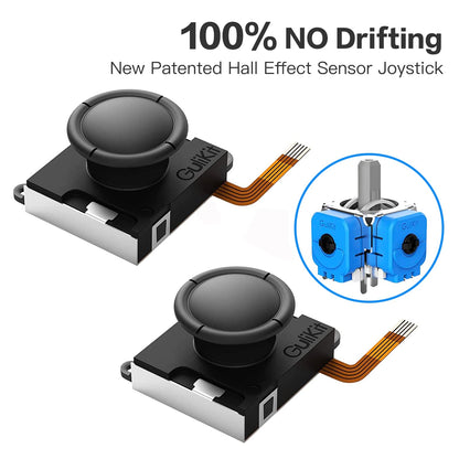 GuliKit Hall Effect Joystick Replacement for JoyCon - No Drift Repair Kit for Switch/Switch OLED/Switch Lite - NS40 Single